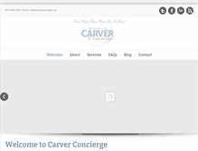 Tablet Screenshot of carverconcierge.com